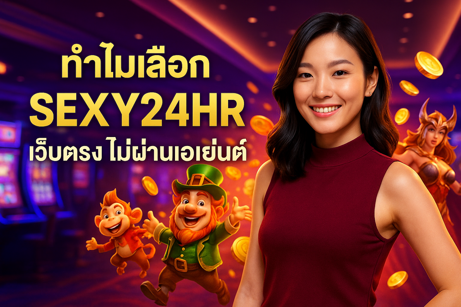 ทำไมเลือก SEXY24HR เว็บตรง ไม่ผ่านเอเย่นต์